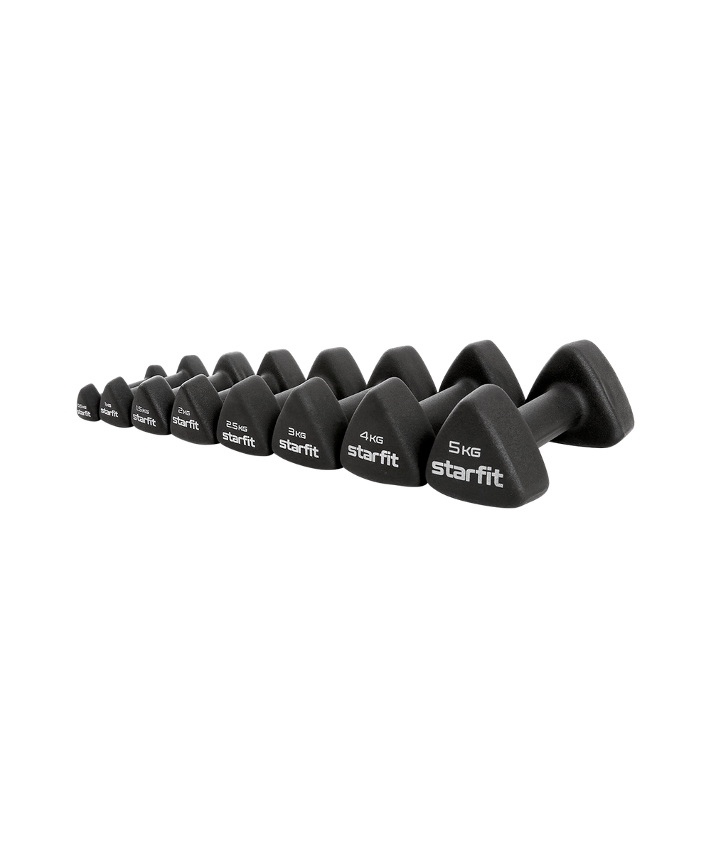 Гантель неопреновая STARFIT DB-205 2 кг, черный