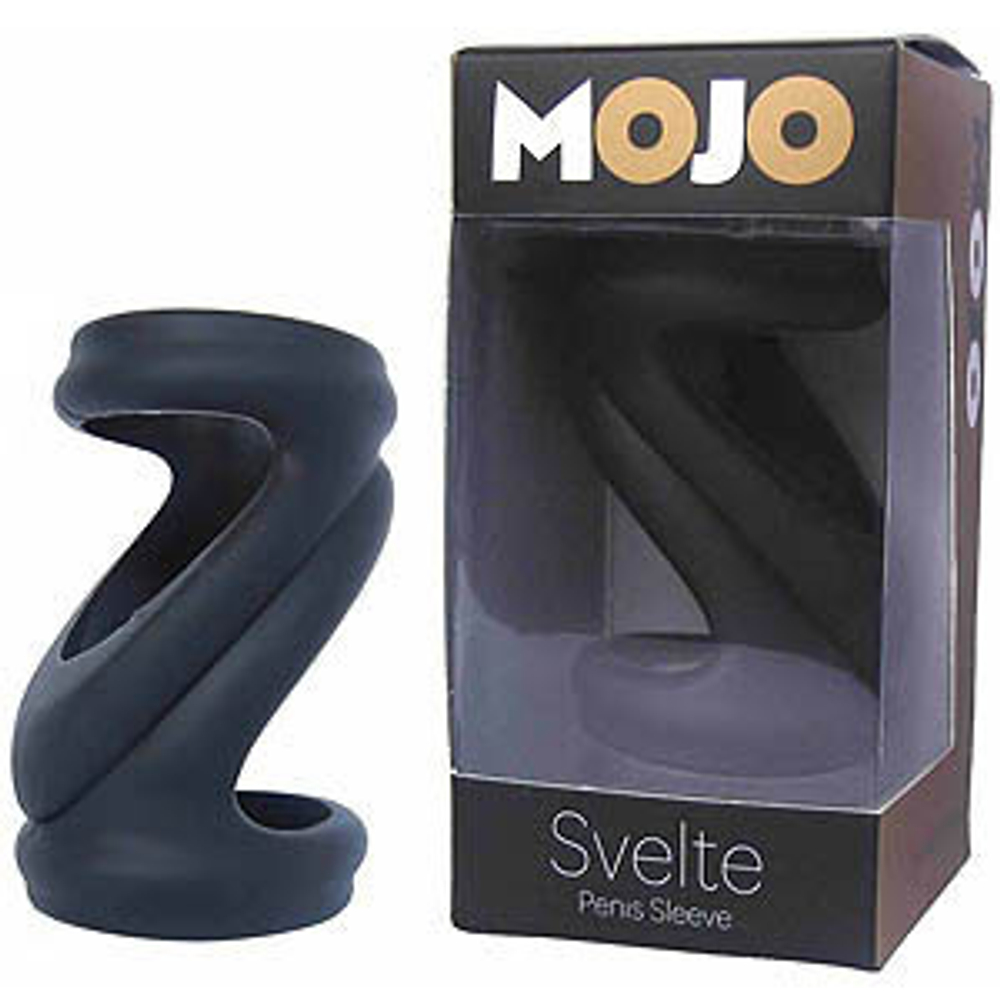 Насадка на фаллос силиконовая черная Molo Svelte