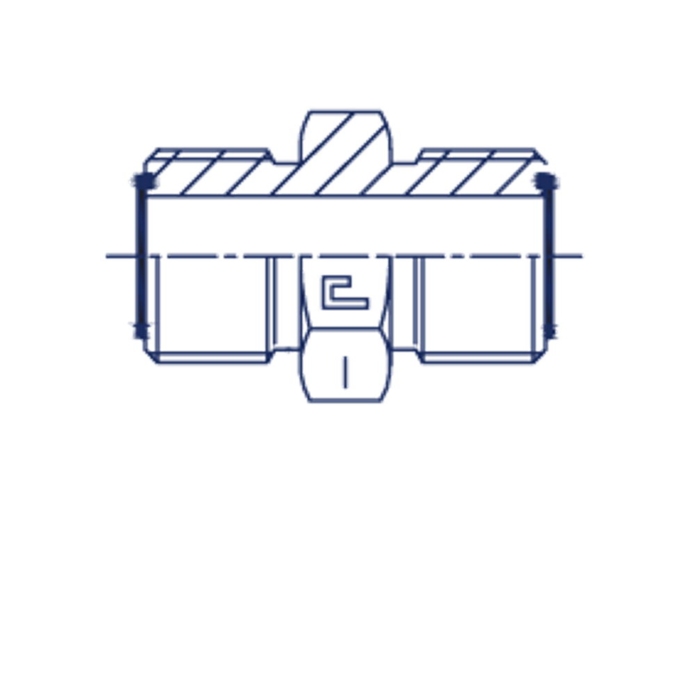 Соединение P D32-D25 ORFS 1.11/16 - ORFS 1.7/16 РЕДУКЦИОННОЕ