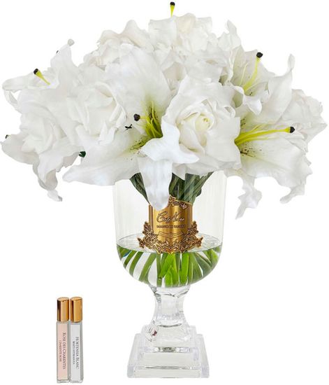 Букет белых роз и лилий Versailles Lilies & Roses, Cote Noire
