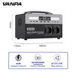 Электростанция портативная 220В 180000mAh 480Wh 600W VANPA