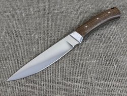 Якутский нож, цельнометаллический, сталь Х12МФ, рукоять орех