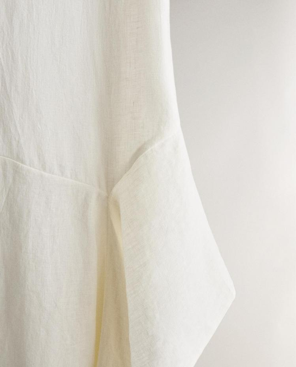 ZARA HOME АСИММЕТРИЧНОЕ ПЛЯЖНОЕ ПЛАТЬЕ, ЭКРЮ