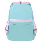 Рюкзак BRAUBERG PASTEL с термонашивками в комплекте, "Funny clouds", мятный, 40х29х14 см, 271421