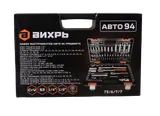 Набор инструментов АВТО, 1/2" , 1/4" , CrV, в кейсе 94 предм Вихрь — фото 6