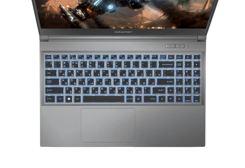 15.6" Ноутбук Maibenben Typhoon X577 (1920x1080 144Гц, AMD Ryzen 7 7735H, 16ГБ DDR5, 512ГБ SSD, GeForce RTX 4050 6ГБ, Win 11 Pro)