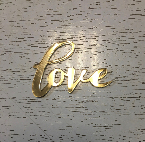 Бирка Love М2, золото