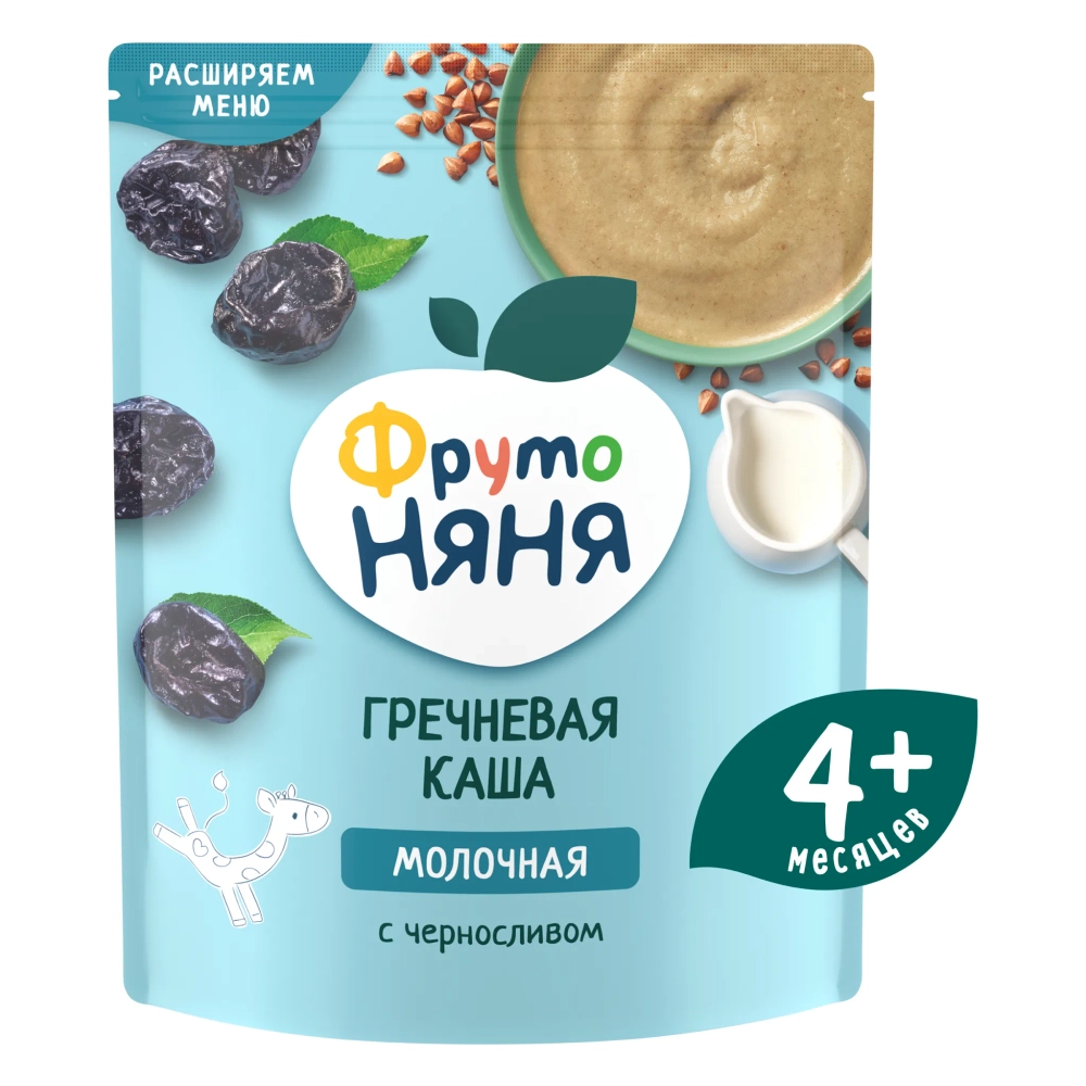 Каша Фрутоняня молочная Гречневая чернослив 200г
