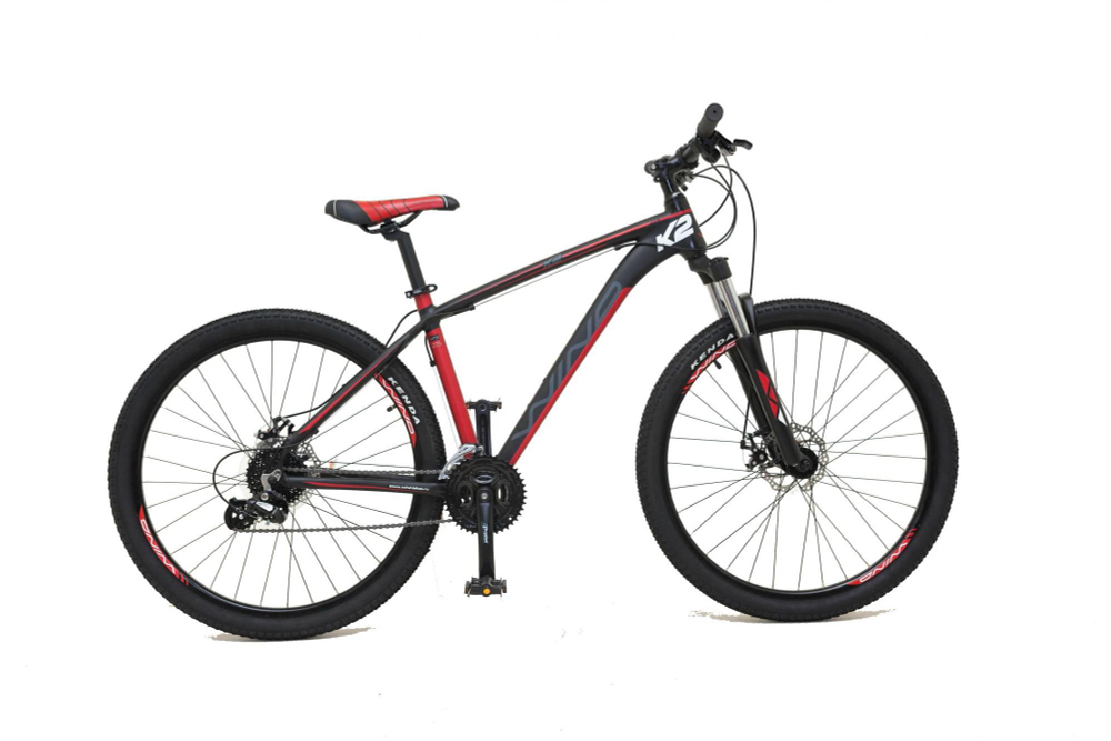Велосипед WIND K2 27,5" 17" 24-spd, черно-красный