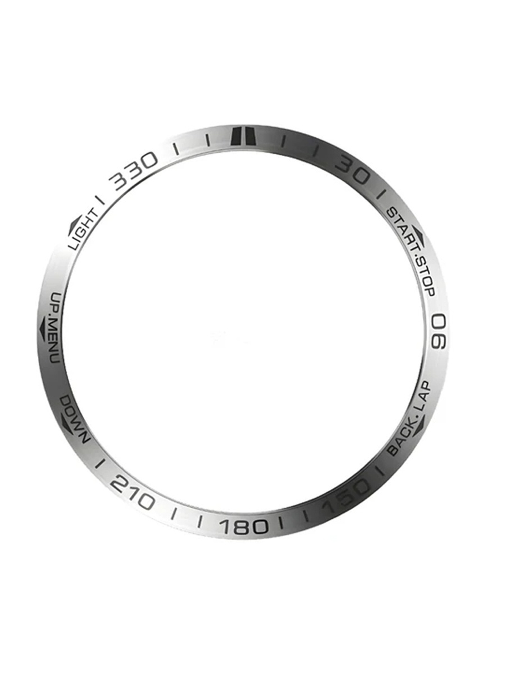 Накладка для Garmin Fenix 8 (51mm) для защиты безеля нержавеющая сталь (Серебристый)