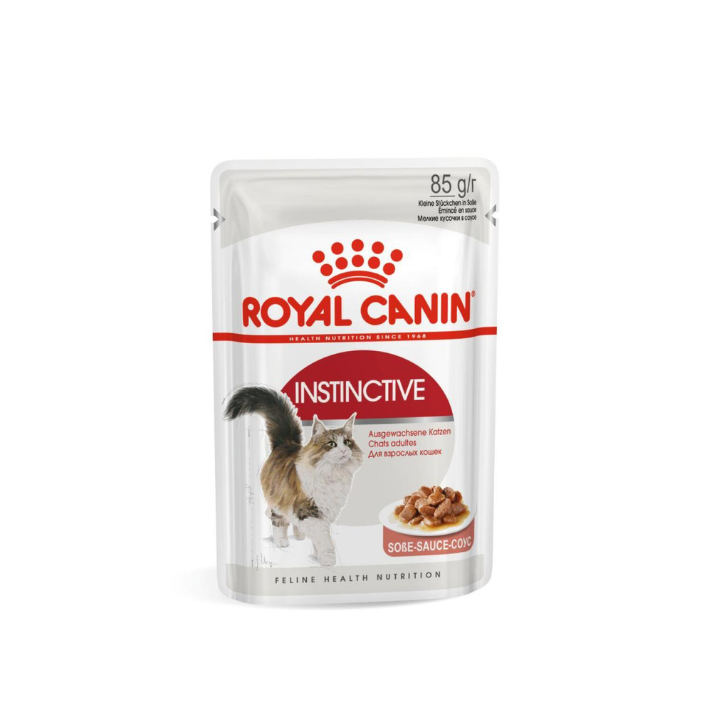 Royal Canin Instinctive Инстинктив Корм влажный для взрослых кошек в возрасте от 1 года до 7 лет соус 85г