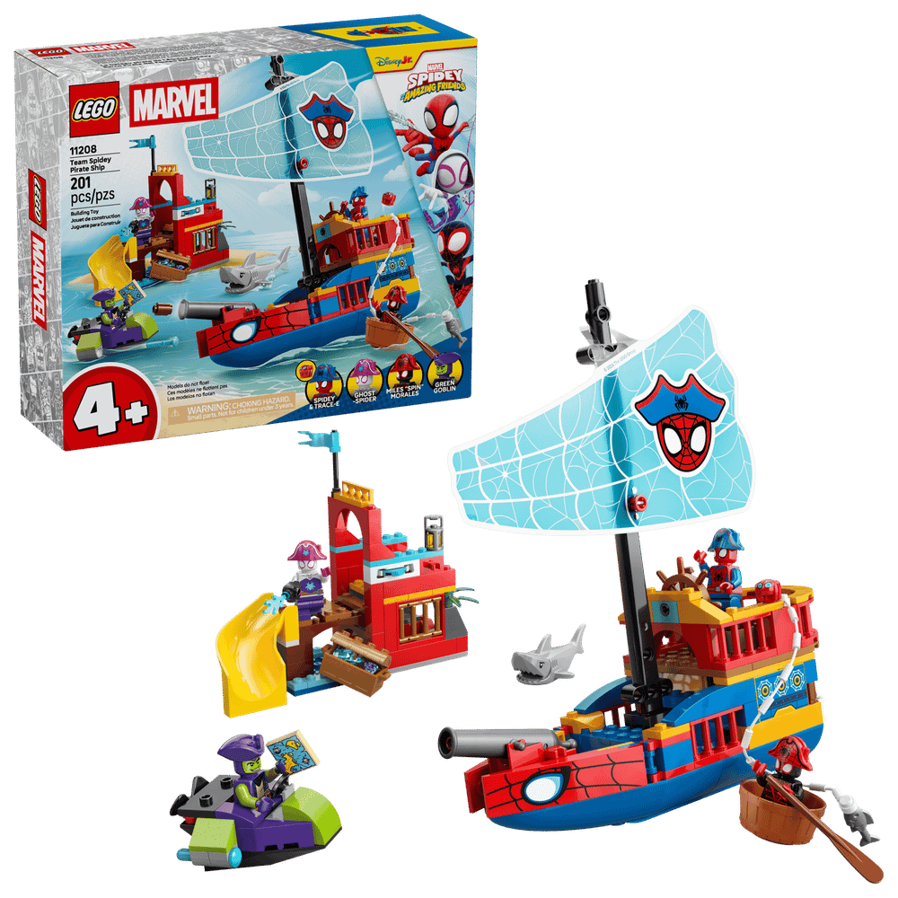 Конструктор LEGO Marvel 11208 Team Spidey Pirate Ship