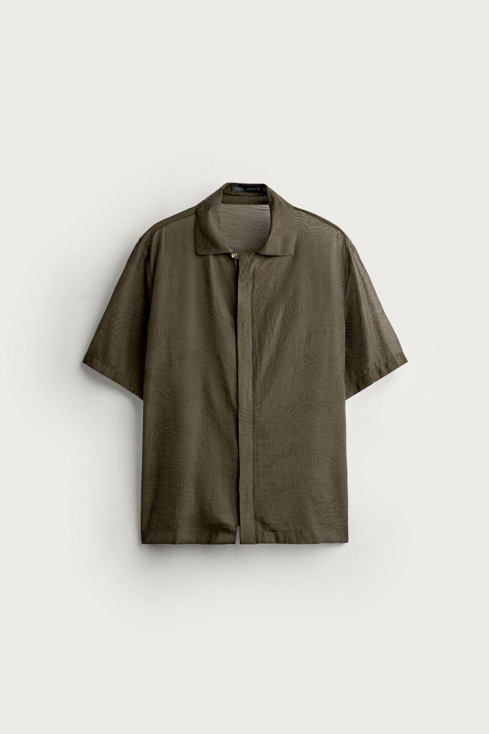 СТРУЯЩАЯСЯ РУБАШКА JACQUARD — ZARA