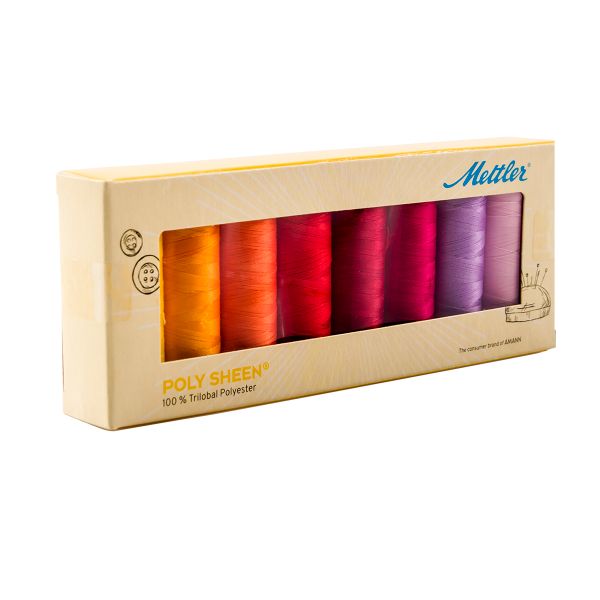 Нитки швейные (набор) Mettler Poly Sheen, 8 шт, PS8Floral-Kit