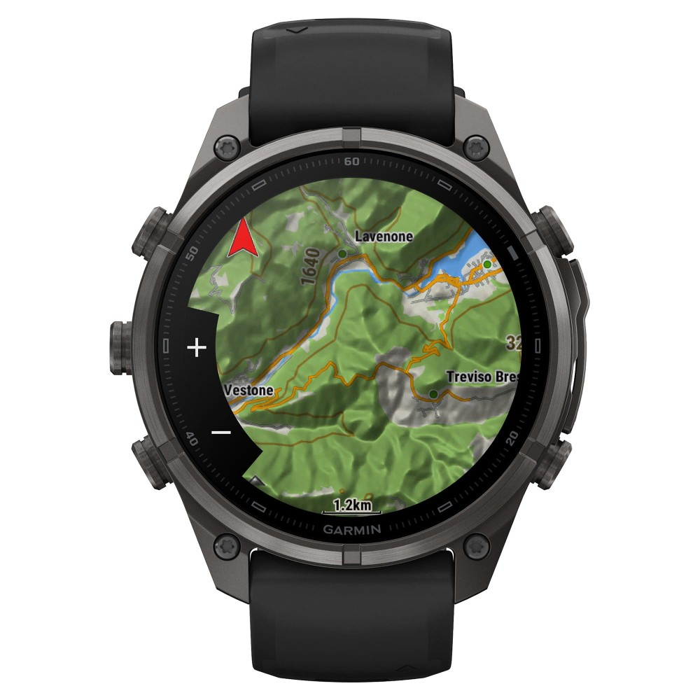 Garmin Fenix 9 Pro — 47 мм AMOLED Carbon Gray DLC Titanium Black / Pebble Gray