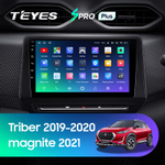 Teyes SPRO Plus 9"для Renault Triber, Nissan Magnite 2019-2021 (прав)