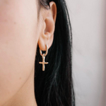 подвес крест малый/cross tiny (на серьгу)