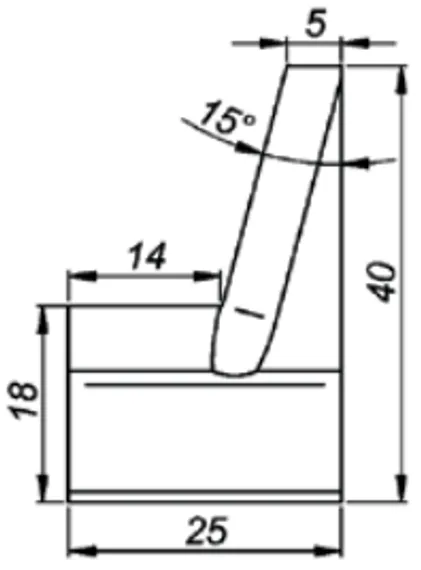 Резец к PRO-5 PB для внешней фаски 30°, 34 мм, арт. NOZ-000032