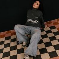 Cвитшот UNIFORM Half-zip Heavy Athletic, темно-серый