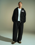 Мужские брюки balloon fit из вафельной ткани с вышивкой - BERSHKA