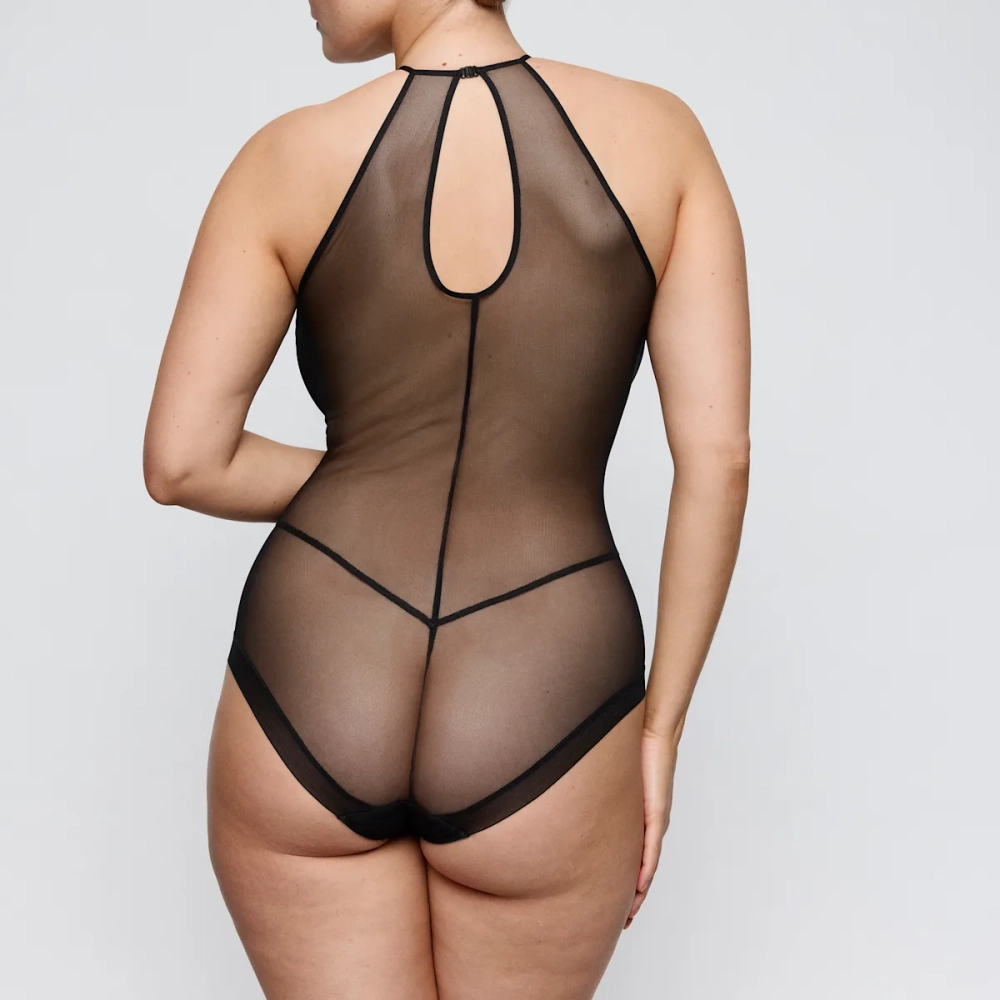 PRIMADONNA Twist Shear Боди кружевное, черный