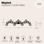 Настенный светильник Maytoni Dallas MOD547WL-13B