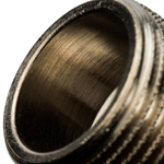 Ниппель STOUT переходной никелированный 3/4"x3/8" НР/НР