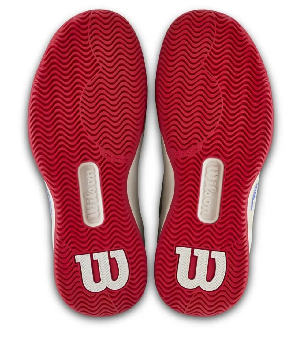 Женские теннисные кроссовки Wilson Intrigue Pro - tofu/infrared/amparo blue