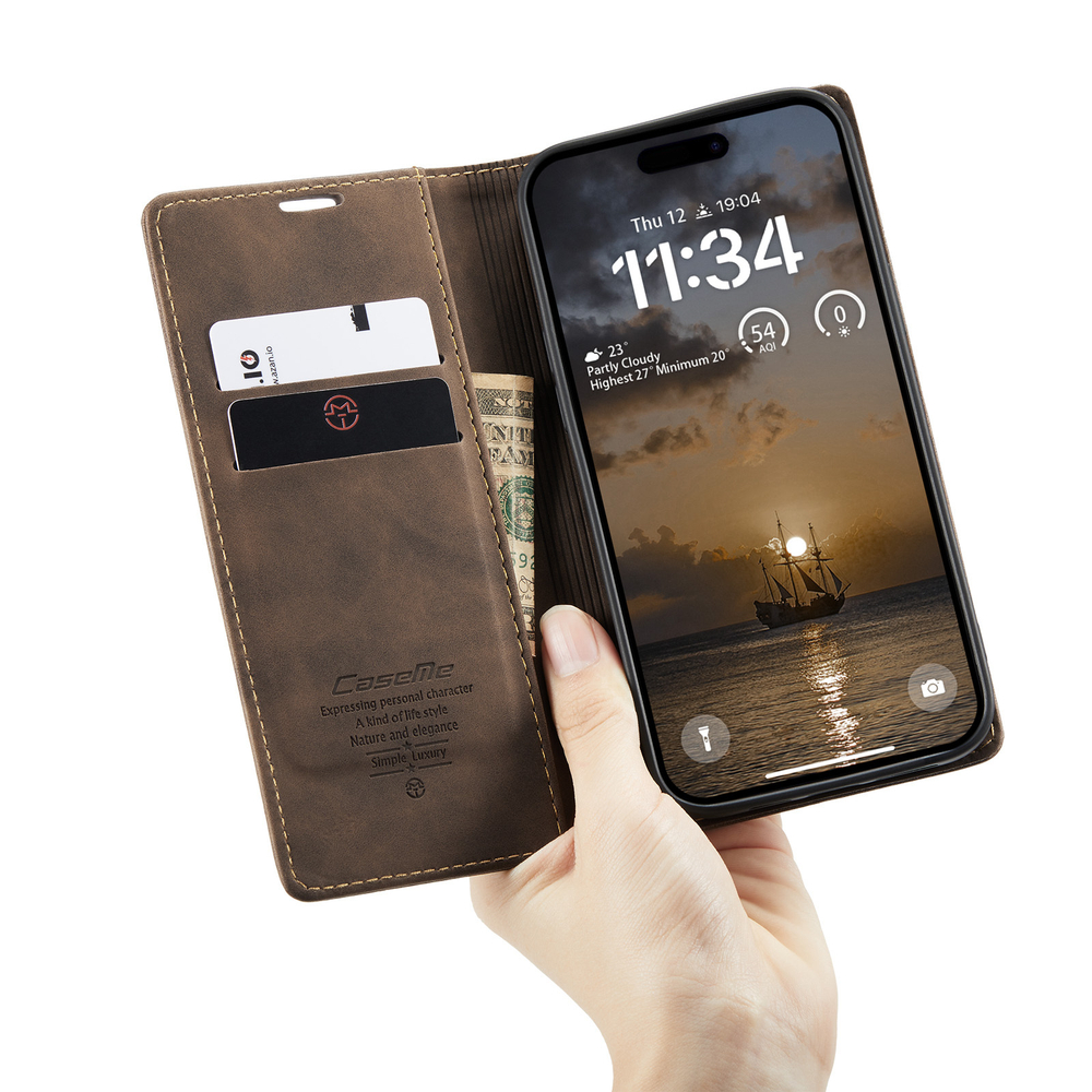 Чехол-книжка CaseMe Matte iPhone 17 Pro
