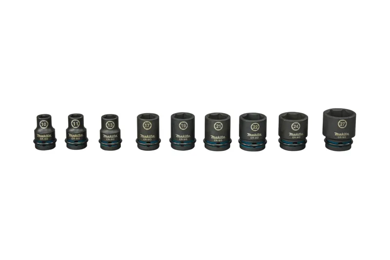 Набор ударных головок Makita E-16617, 1/2″, 9 шт.