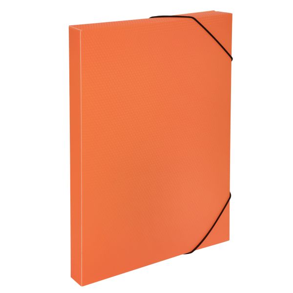 Короб архивный пластиковый 30 мм, 1 шт, Prisma neon A4 эффект 3D, оранжевый, Expert Complete ЕС240400012