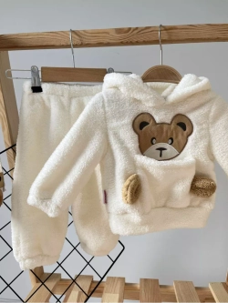 Костюм детский теплый с начесом махровый с капюшоном