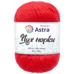 Пряжа Astra Premium (Астра Премиум) Пух норки / уп.1 мот. по 50 г, 290 м, 010 ярко-красный