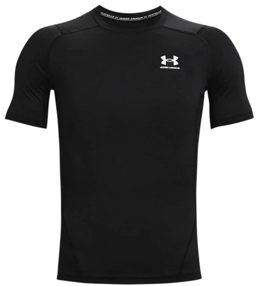 Теннисная футболка Under Armour HeatGear Short Sleeve - black/white