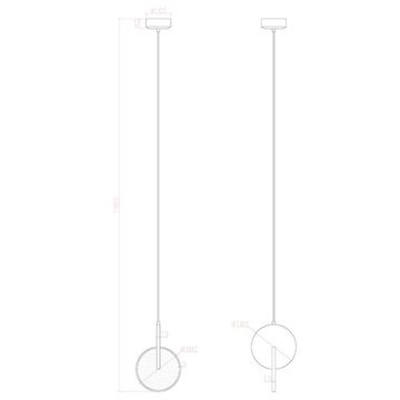 Подвесной светодиодный светильник 10W 4000K A1916SP-1BK чёрный Hannah Arte Lamp