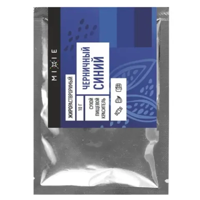 Краситель сухой жирорастворимый MIXIE черничный синий, 10 г