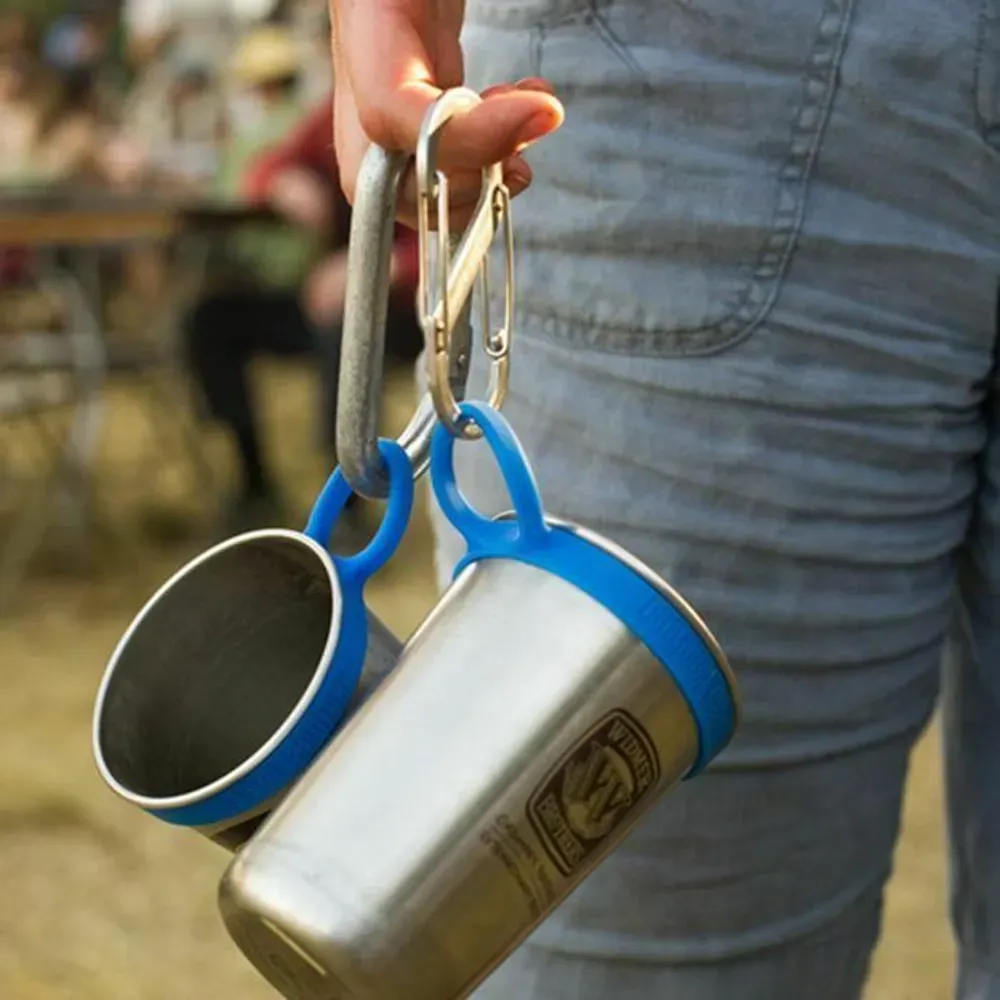 Набор стаканов Klean Kanteen Steel Pint 16oz (473 мл) + силиконовые держатели, - 4 шт