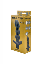 Анальный стимулятор с вибрацией Spice it up Naughty Dark Grey (7 режимов) (Цвет: серый)