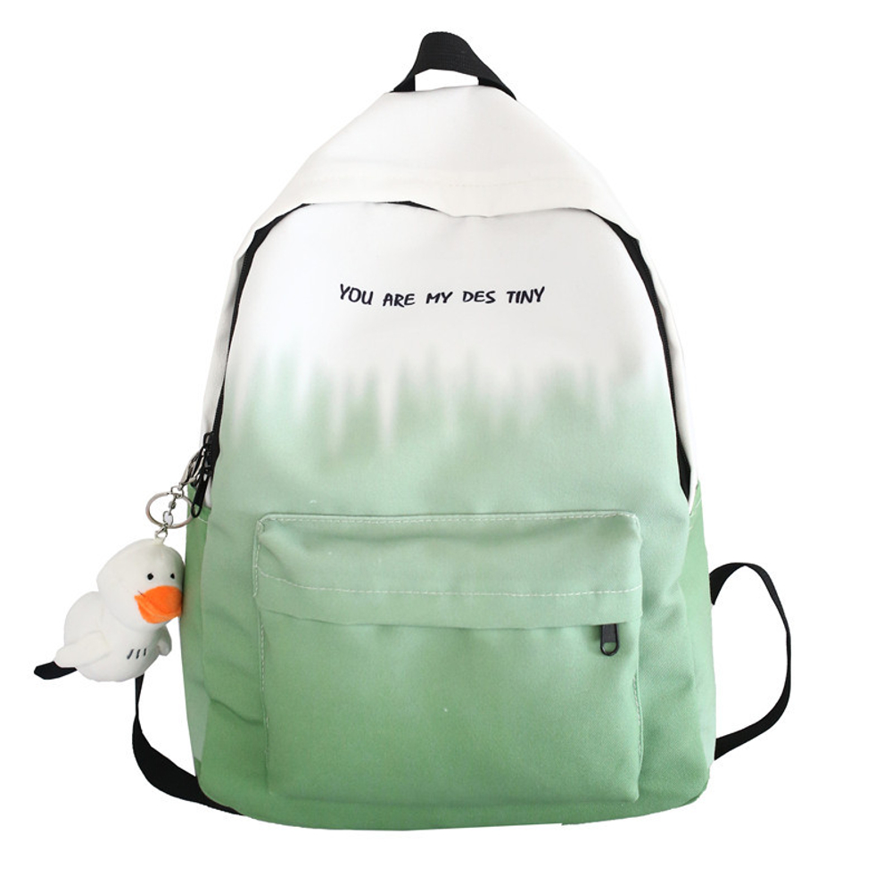 LOUIS ROYALN Canvas Backpack Medium Unisex Green/Blue/Khaki/Gray