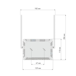 Netcraze Air (NC-1613) Интернет-центр с Mesh Wi-Fi 5 AC1200, 4-портовым Smart-коммутатором и режимом роутер/ретранслятор