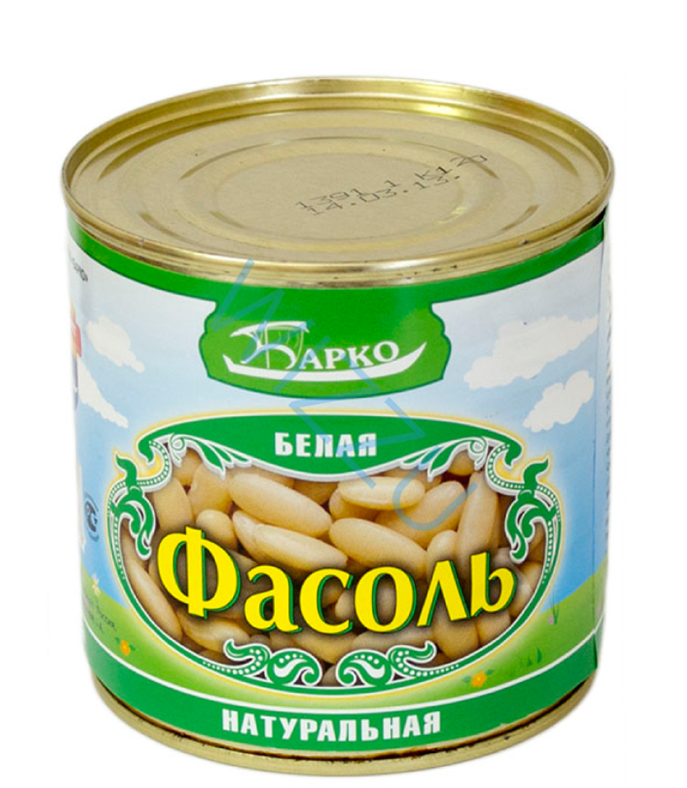 Фасоль консервированная белая нат. 400гр (425мл) ж/б (Барко-Домат) 1/12