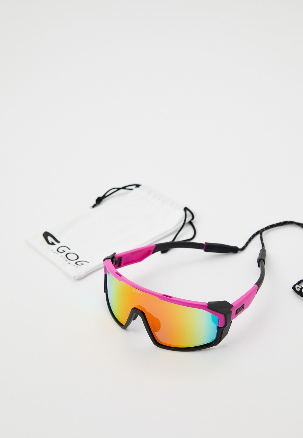 Спортивные очки с диоптриями GOG Annapurna / Matt Neon Pink-Black / Polarized Red Lens