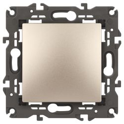 Выключатель ЭРА Elegance 14-1101-04 10АХ-250В IP20 шампань | Эра Elegance