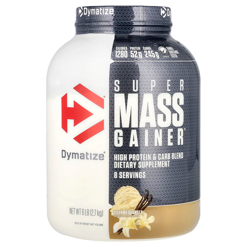 Dymatize, Super Mass Gainer™, со вкусом ванили, 2,7 кг (6 фунтов)