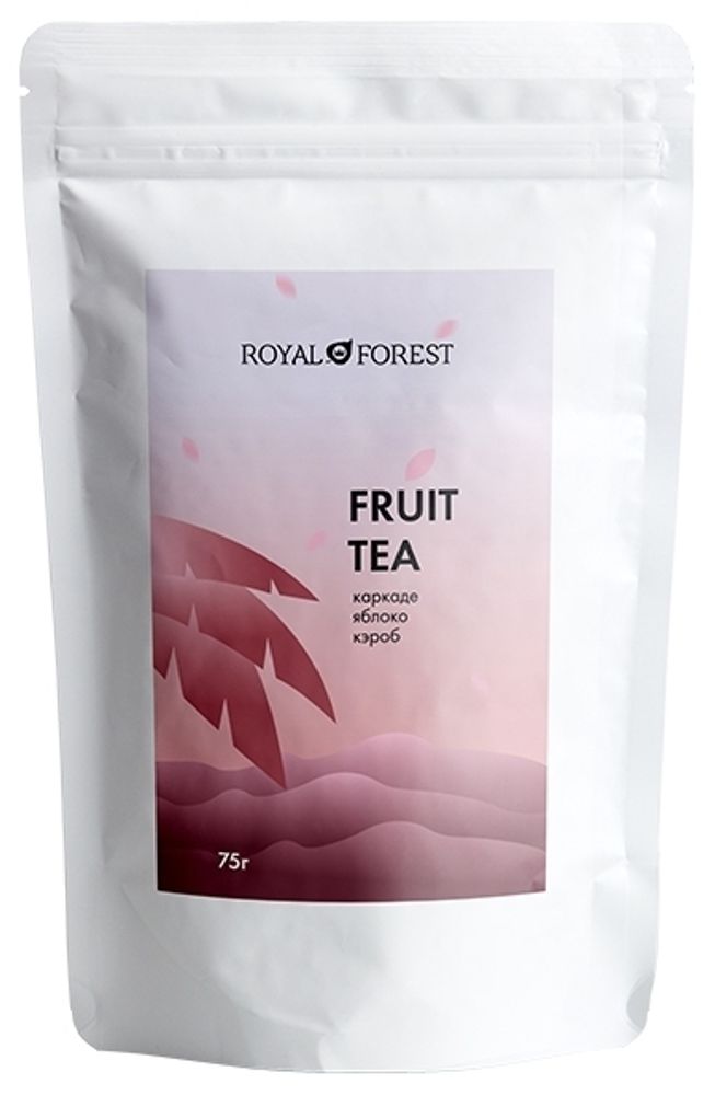 Чай фруктовый Royal Forest Fruit tea каркаде, яблоко, кэроб 75 гр