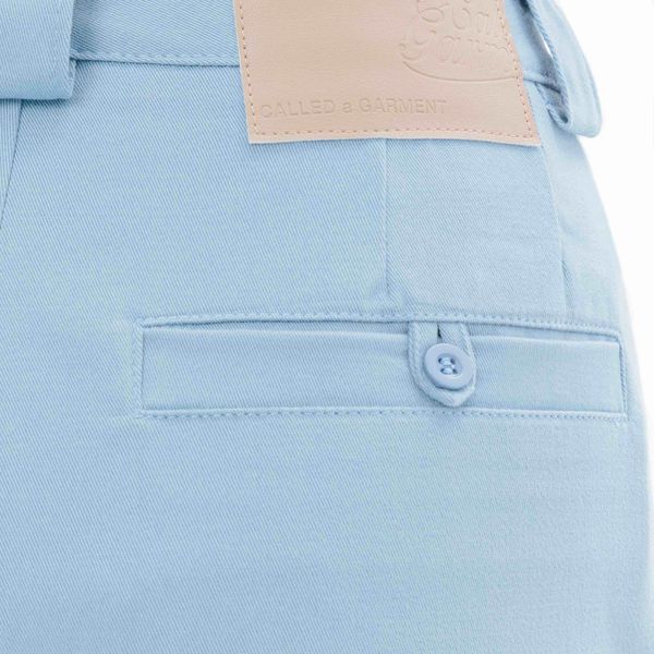Брюки Classic wide chinos Женские небесно-голубые - фото 10