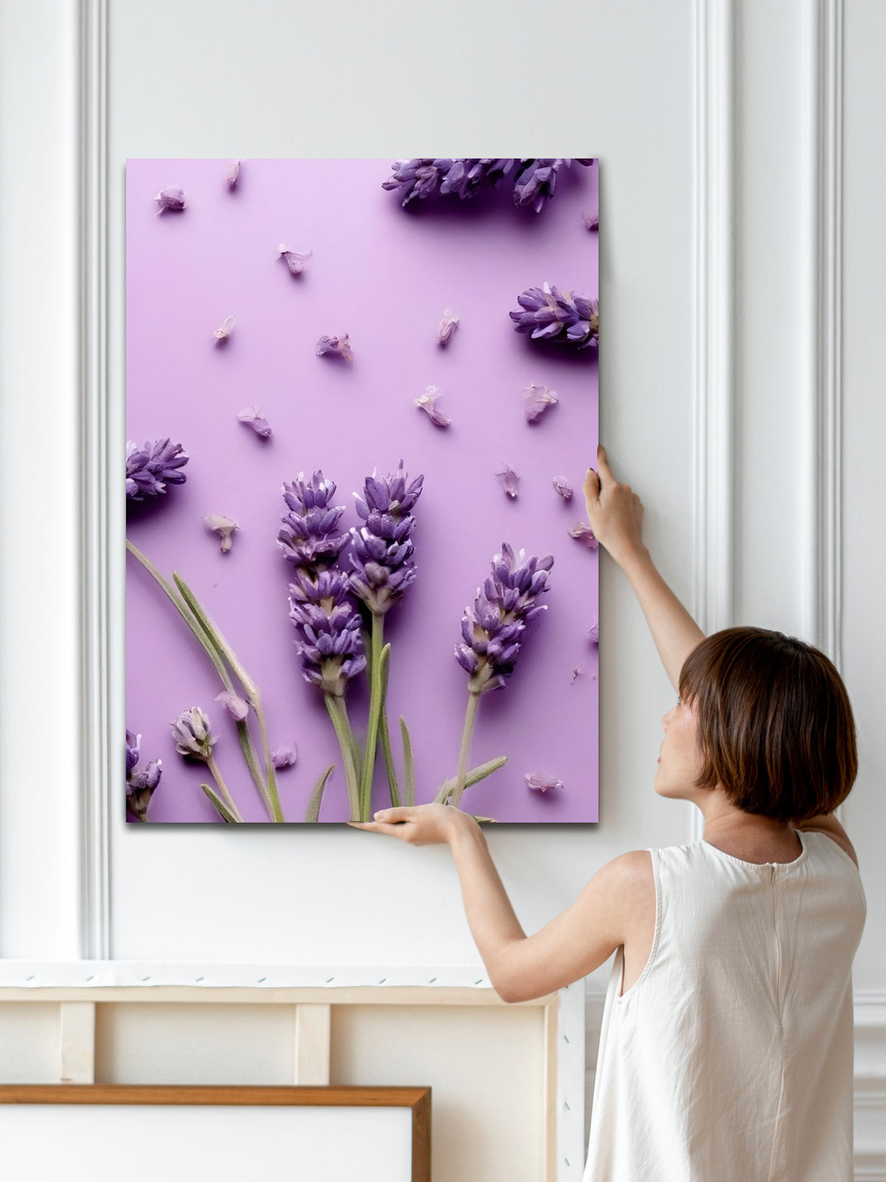 Картина Фиолетовая гармония на стену 50x70см 1шт.