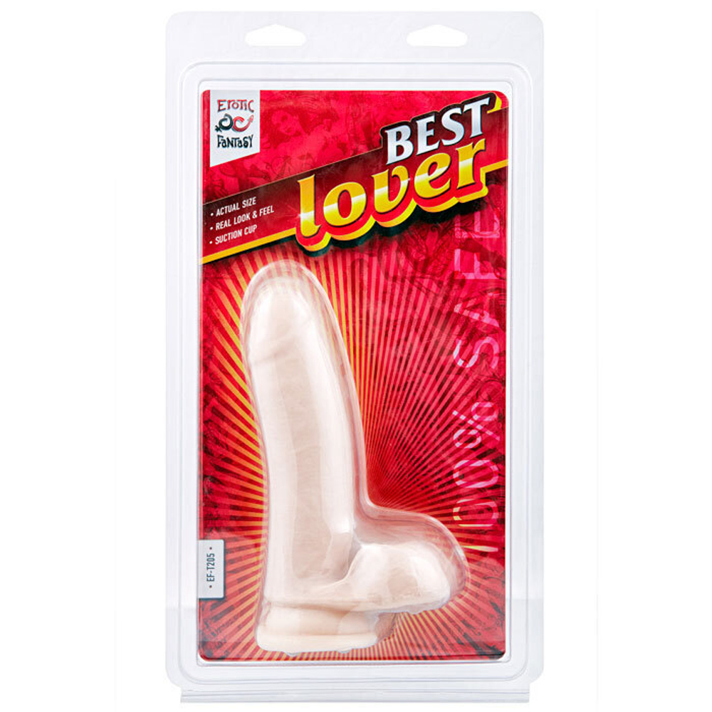Фаллоимитатор с мошонкой Best Lover - 16,5 см. (Цвет: телесный)