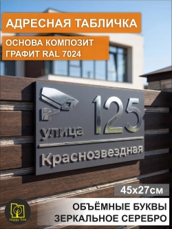Адресная табличка на забор