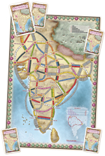 Ticket to Ride - Map Collection Vol. 2: India - карта Индии